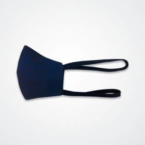 10 Mascarillas Hombre, Jaspeado Azul Marino - Azul Nacional