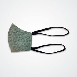 10 Mascarillas Hombre, Jaspeado Gris Claro - Gris Obscuro