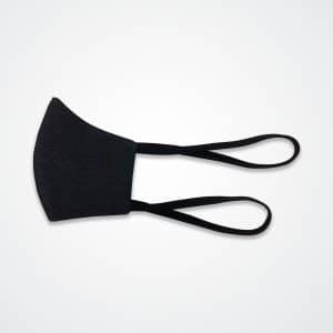 10 Mascarillas Hombre, Jaspeado Negra - Gris Obscuro